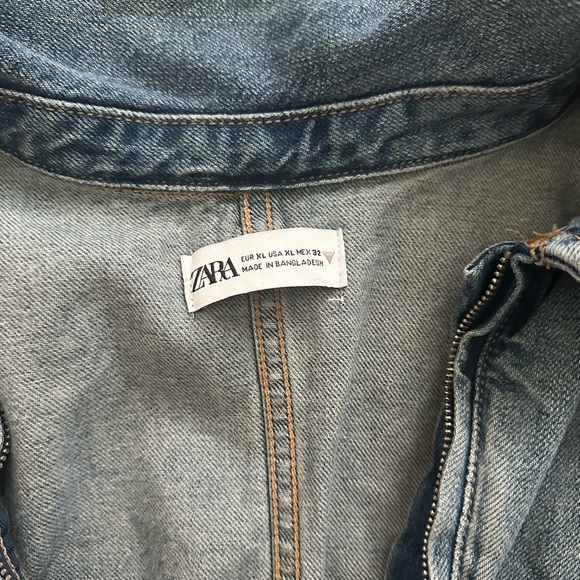 Zara TRF Denim mini dress - Picture 3 of 3